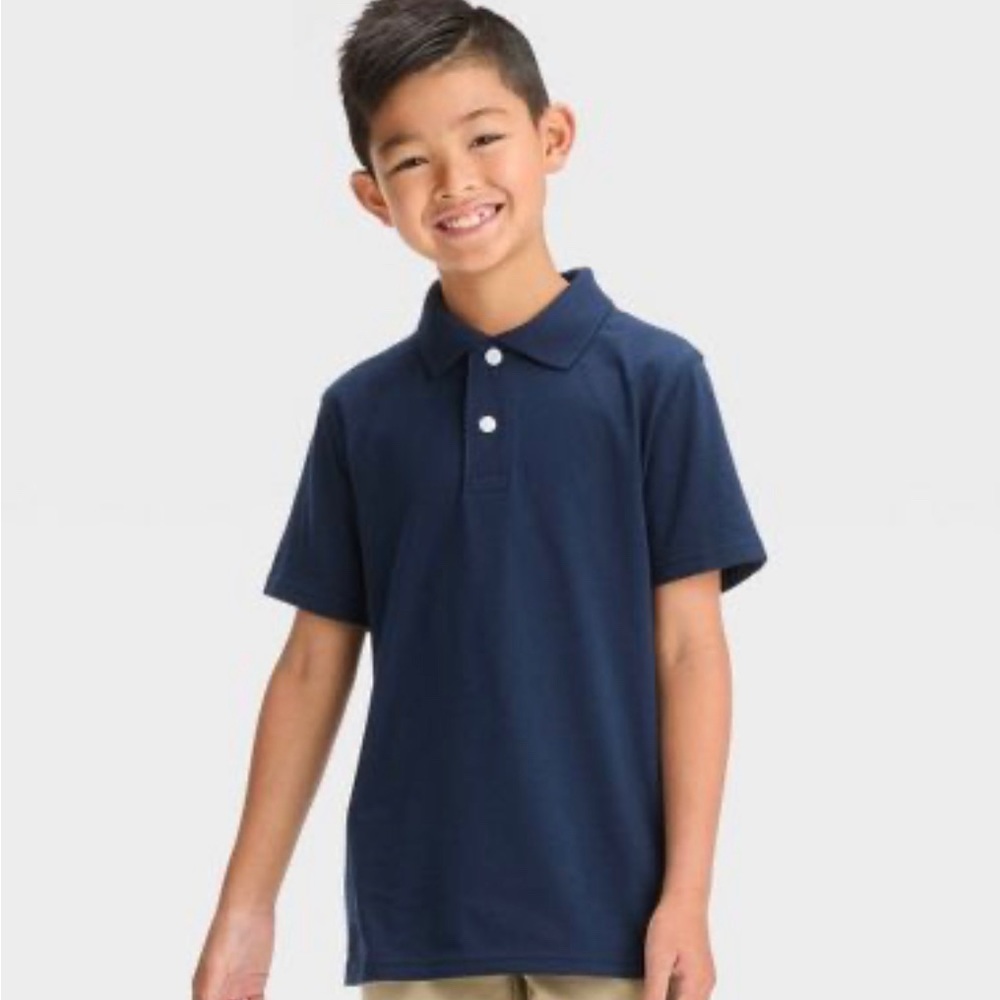 Boys Children’s Place 4T Navy Blue Uniform Polo Shirt